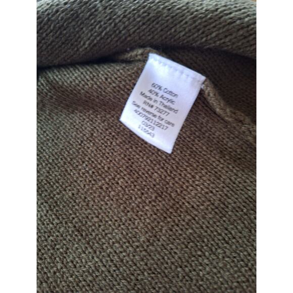 Sonoma Womans 4X Olive Green Open Front Cardigan Coastal Tunic Sweater - Picture 12 of 12